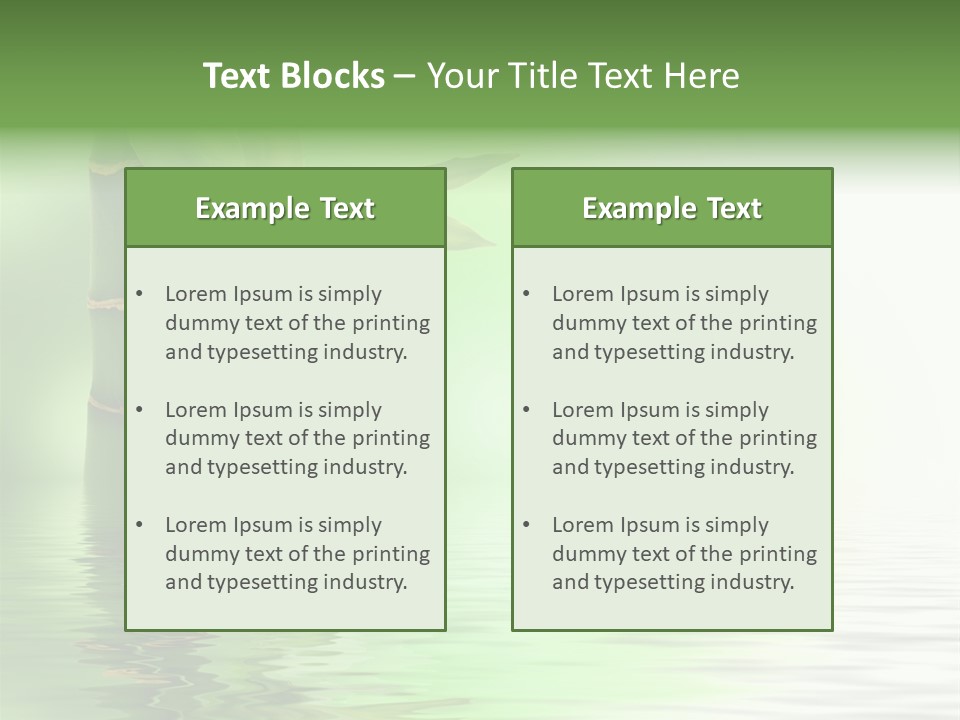 Shoots Branch Pattern PowerPoint Template