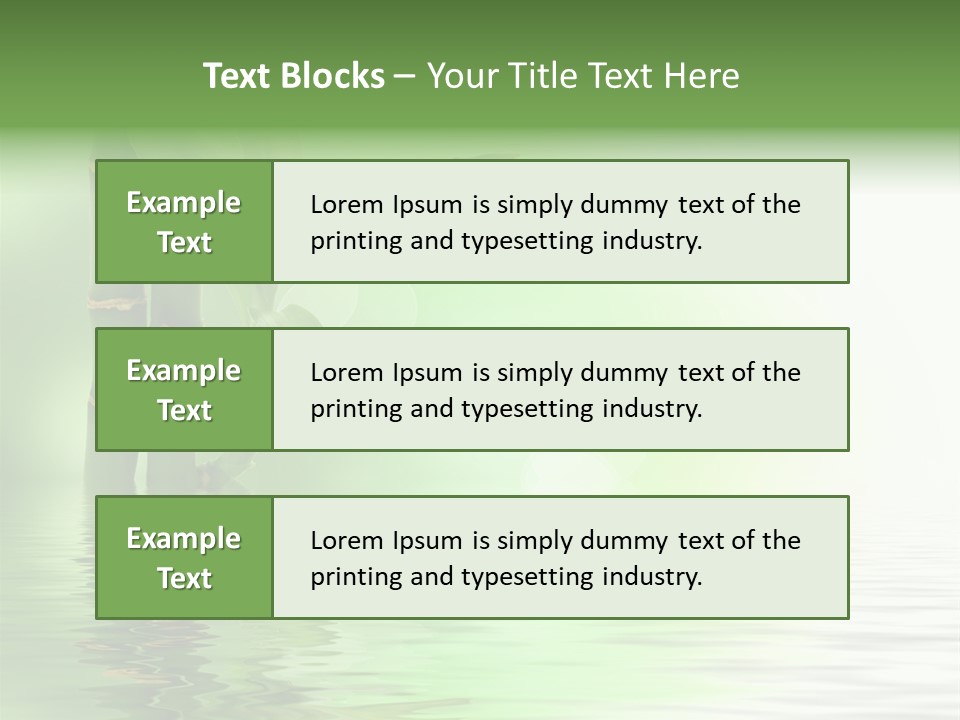 Shoots Branch Pattern PowerPoint Template