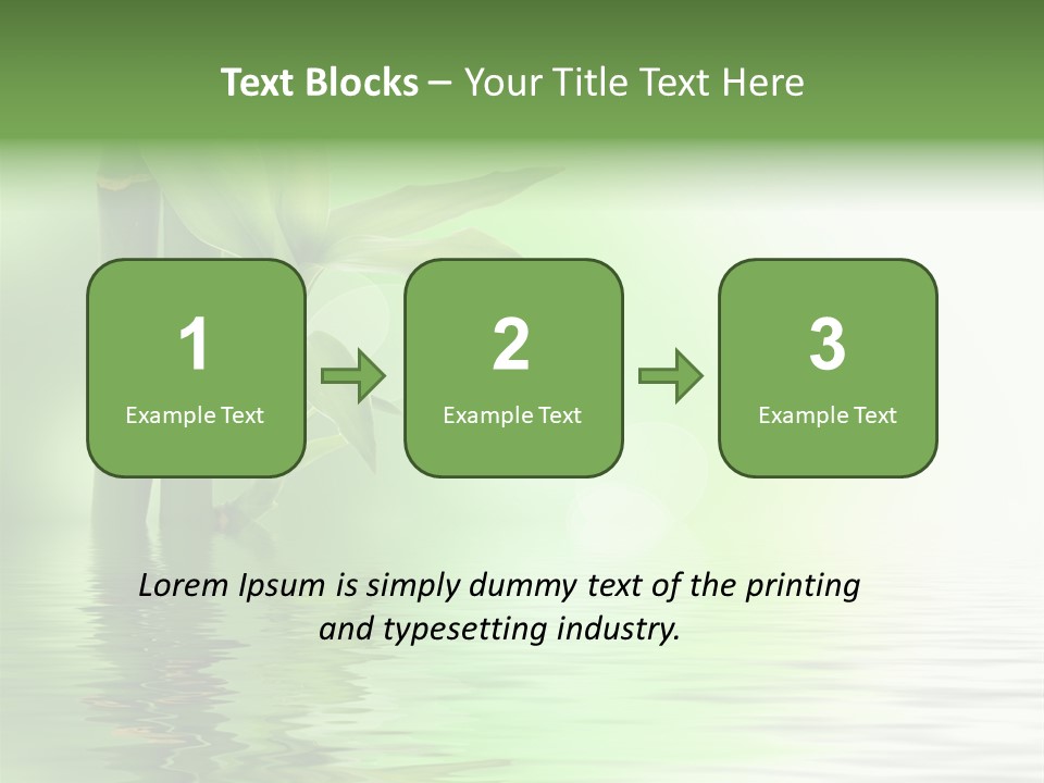 Shoots Branch Pattern PowerPoint Template