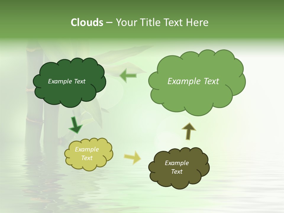 Shoots Branch Pattern PowerPoint Template
