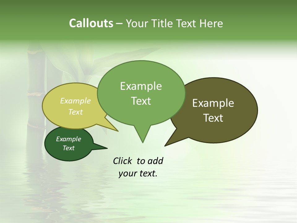 Shoots Branch Pattern PowerPoint Template