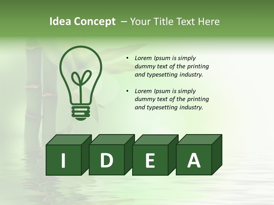 Shoots Branch Pattern PowerPoint Template