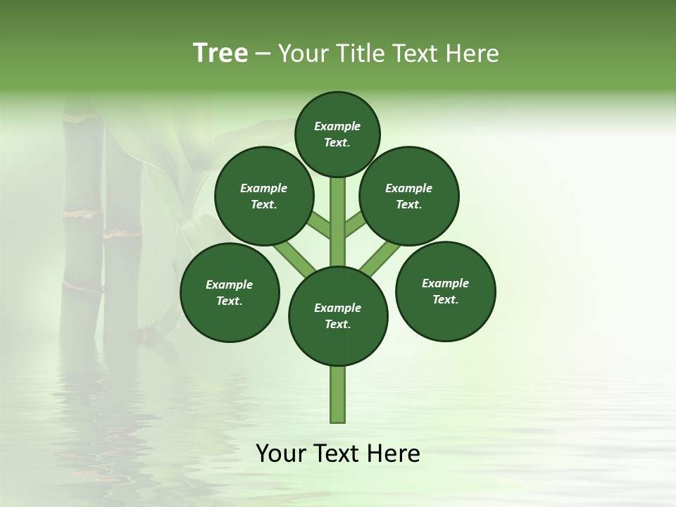 Shoots Branch Pattern PowerPoint Template