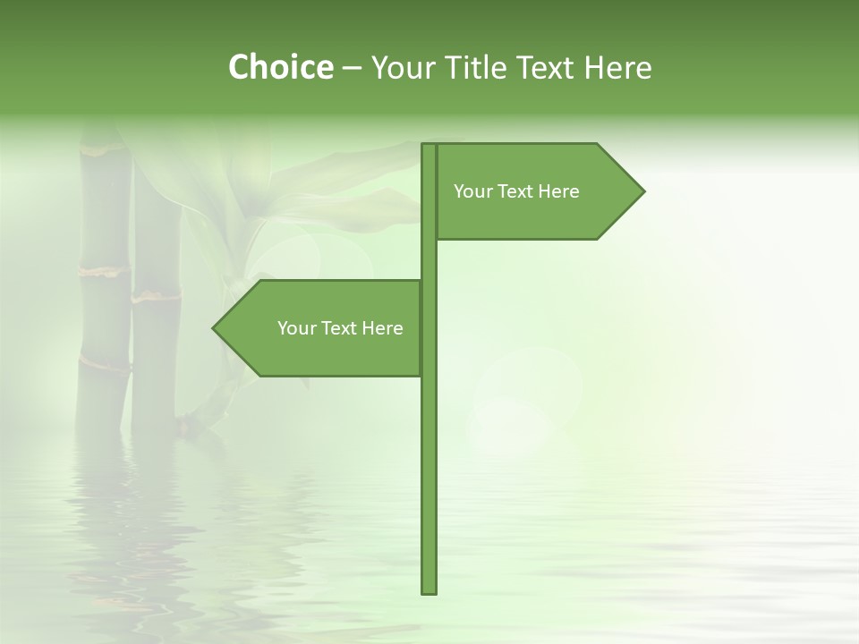 Shoots Branch Pattern PowerPoint Template