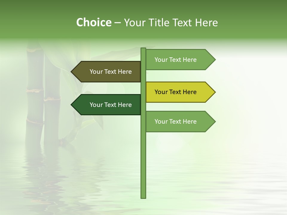 Shoots Branch Pattern PowerPoint Template