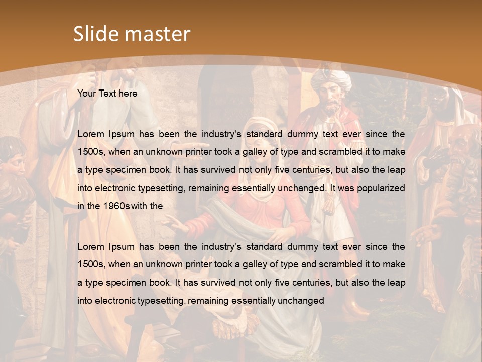 Mary Gift Virgin PowerPoint Template