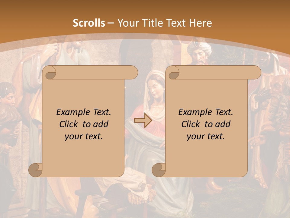 Mary Gift Virgin PowerPoint Template