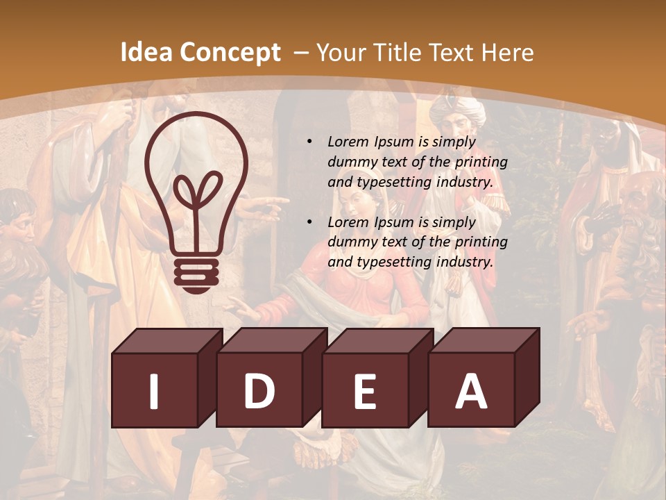 Mary Gift Virgin PowerPoint Template