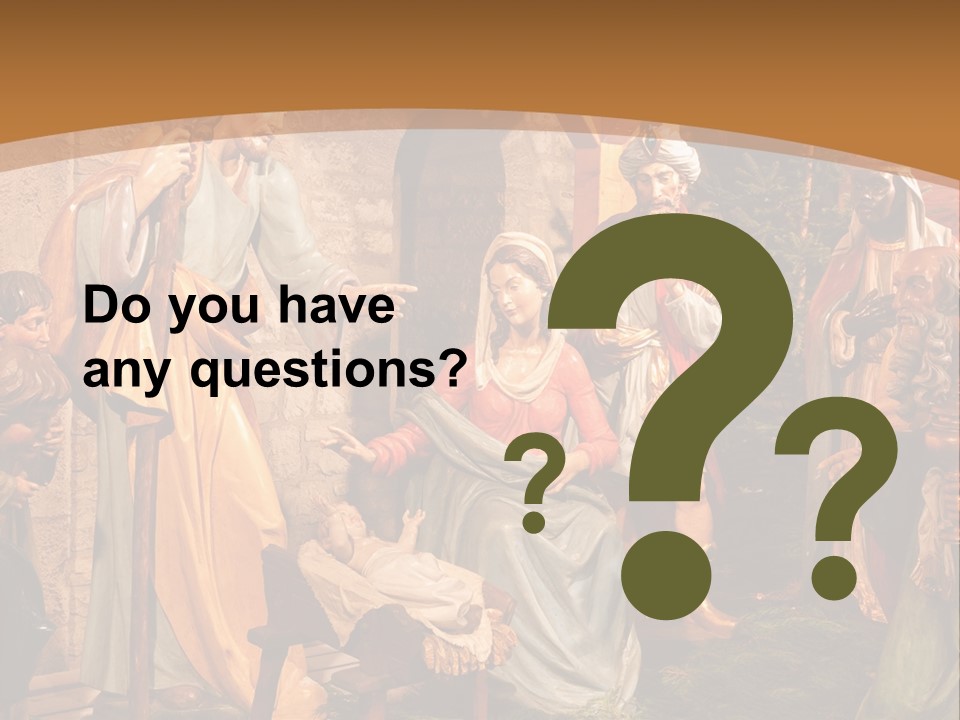 Mary Gift Virgin PowerPoint Template