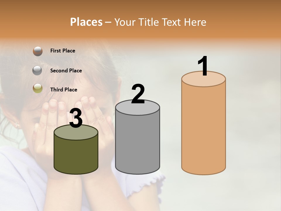 Portrait Kid Nervous PowerPoint Template