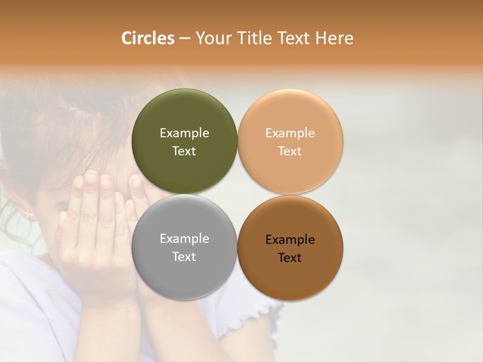 Portrait Kid Nervous PowerPoint Template