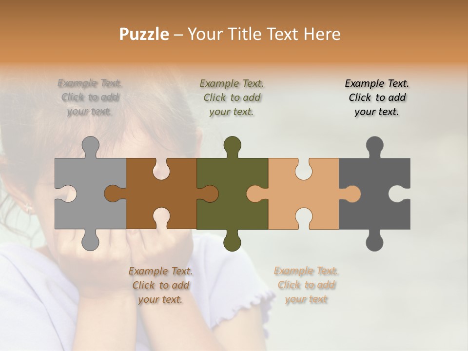 Portrait Kid Nervous PowerPoint Template