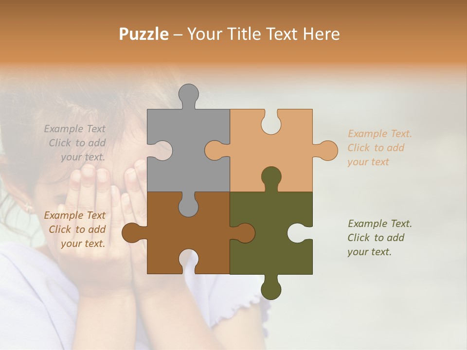 Portrait Kid Nervous PowerPoint Template