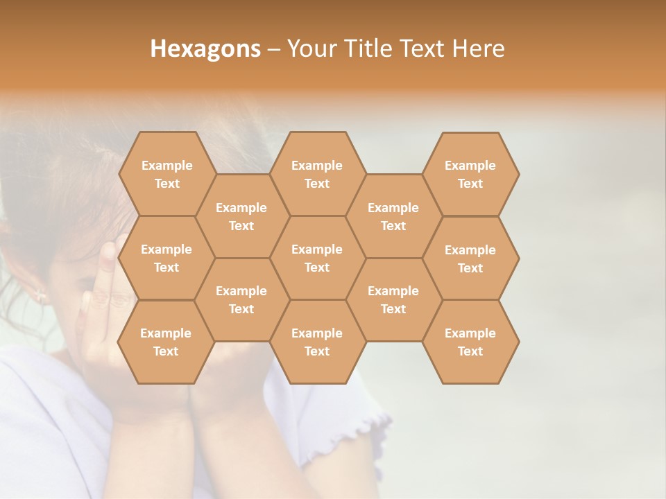 Portrait Kid Nervous PowerPoint Template