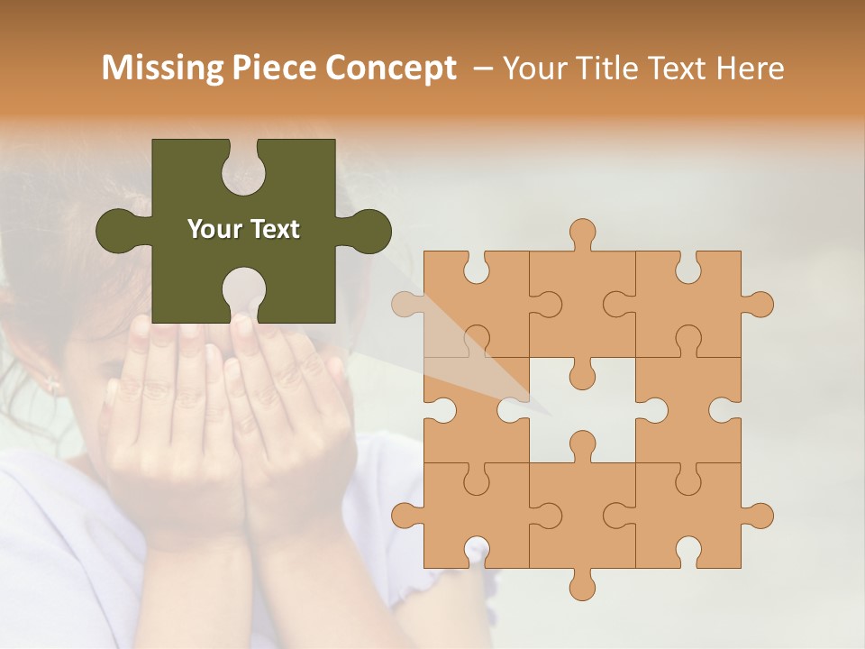 Portrait Kid Nervous PowerPoint Template