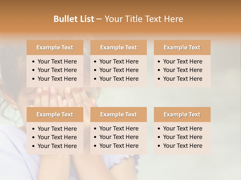 Portrait Kid Nervous PowerPoint Template