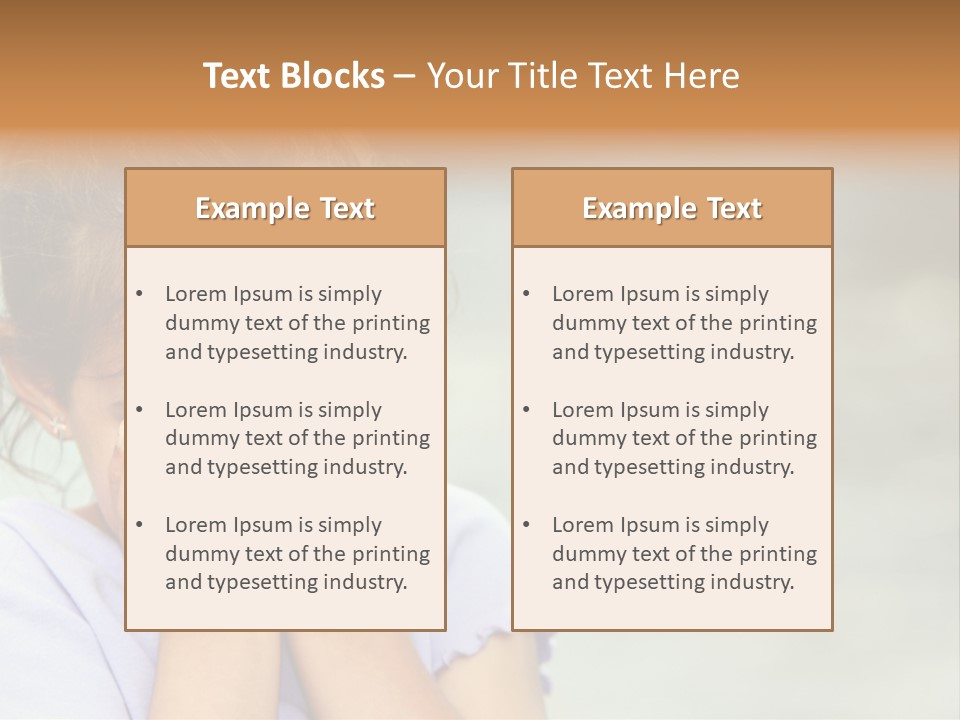 Portrait Kid Nervous PowerPoint Template