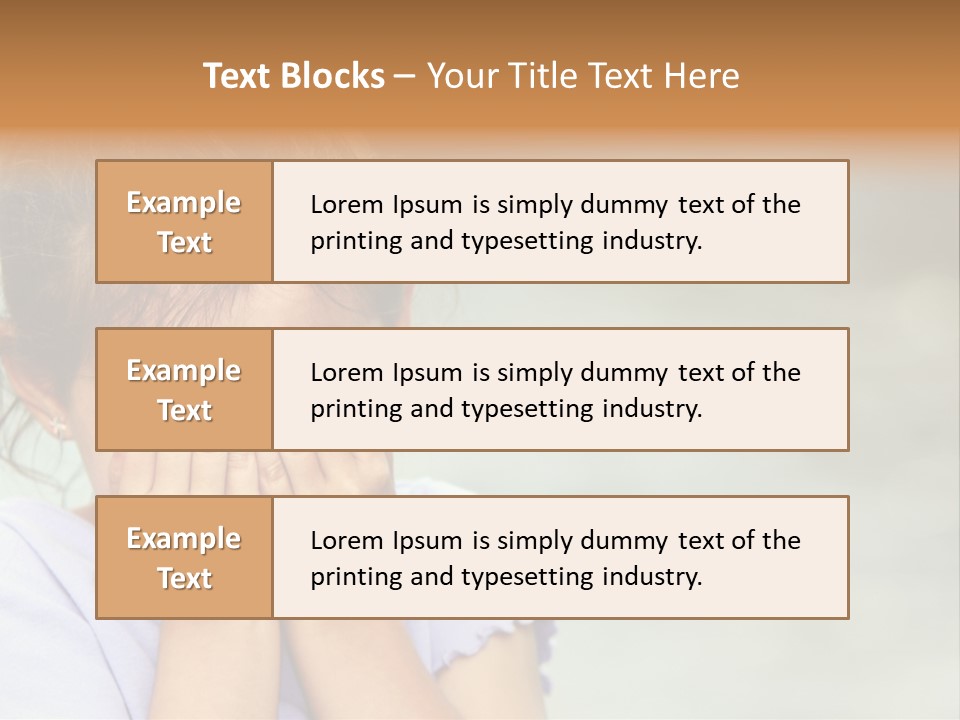 Portrait Kid Nervous PowerPoint Template