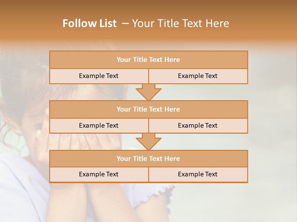 Portrait Kid Nervous PowerPoint Template