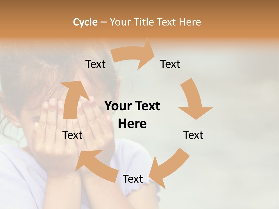 Portrait Kid Nervous PowerPoint Template