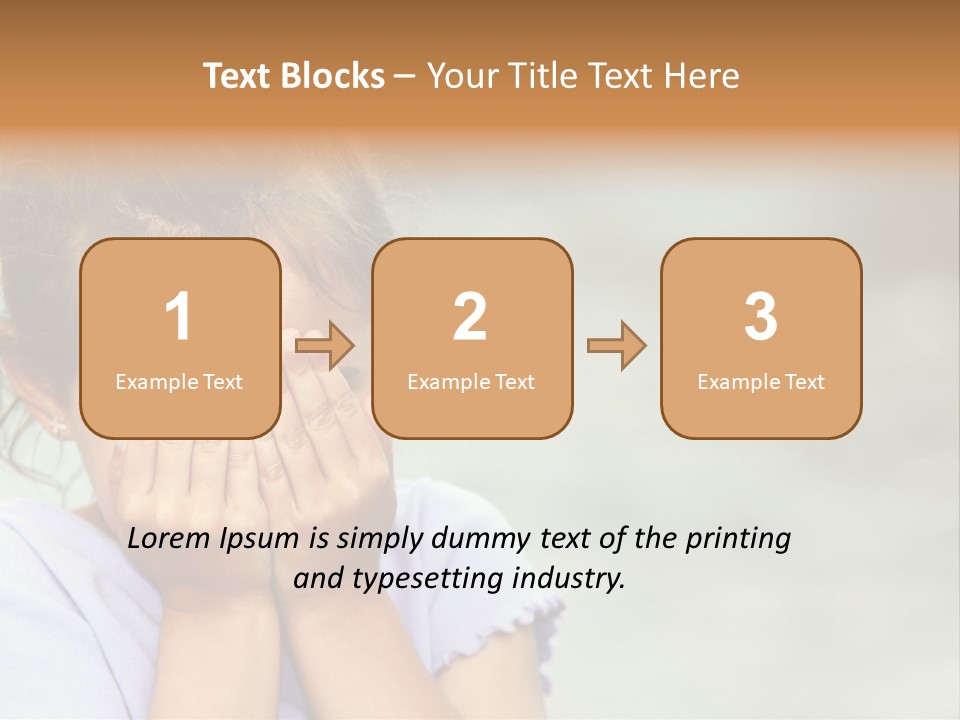 Portrait Kid Nervous PowerPoint Template