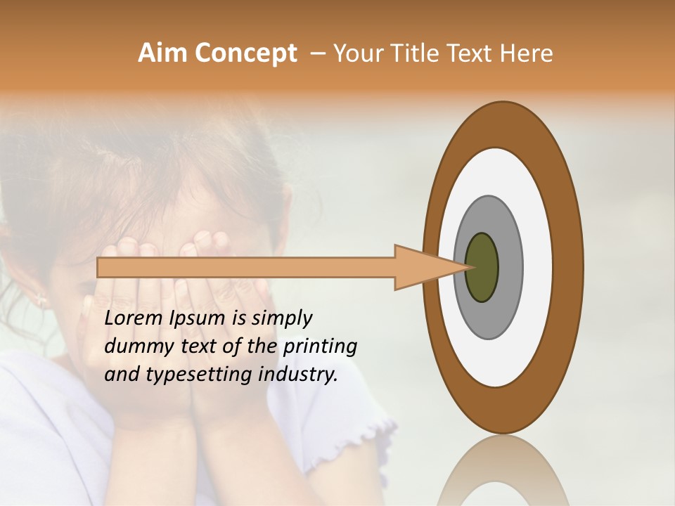 Portrait Kid Nervous PowerPoint Template