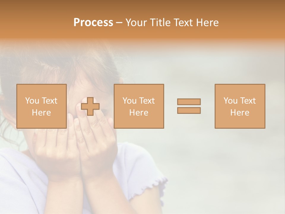 Portrait Kid Nervous PowerPoint Template