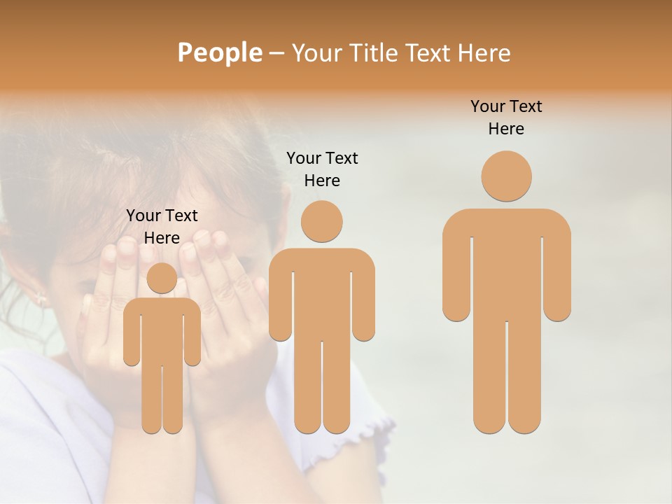 Portrait Kid Nervous PowerPoint Template