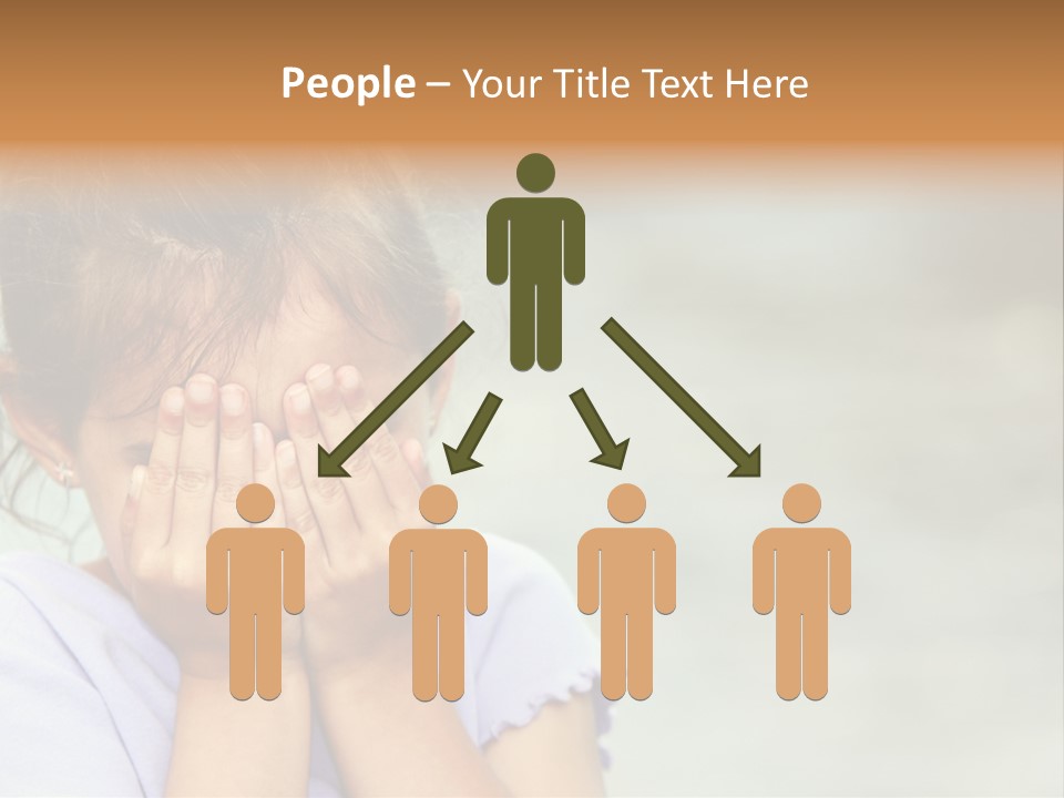 Portrait Kid Nervous PowerPoint Template