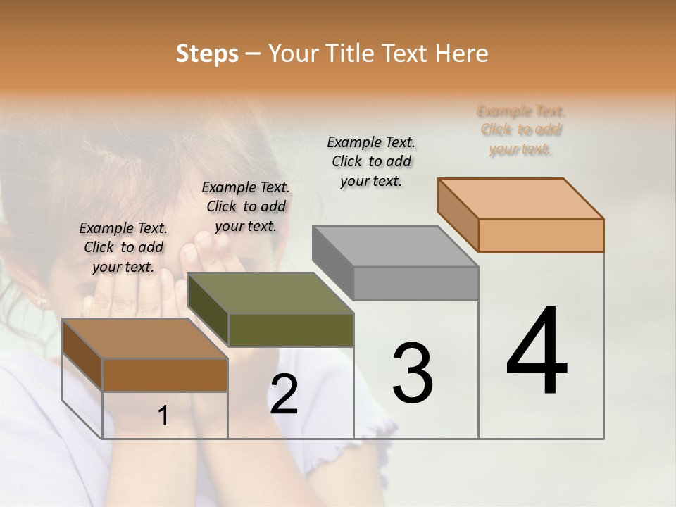 Portrait Kid Nervous PowerPoint Template