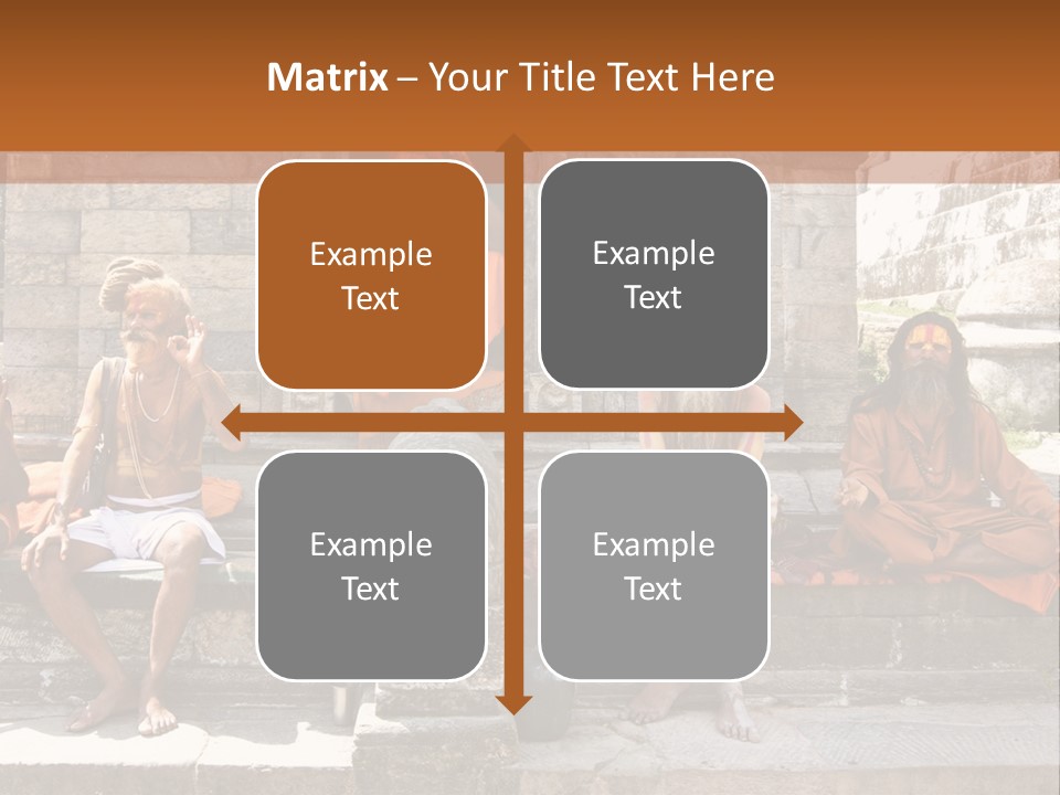 Saffron Dreadlocks Shaivism PowerPoint Template