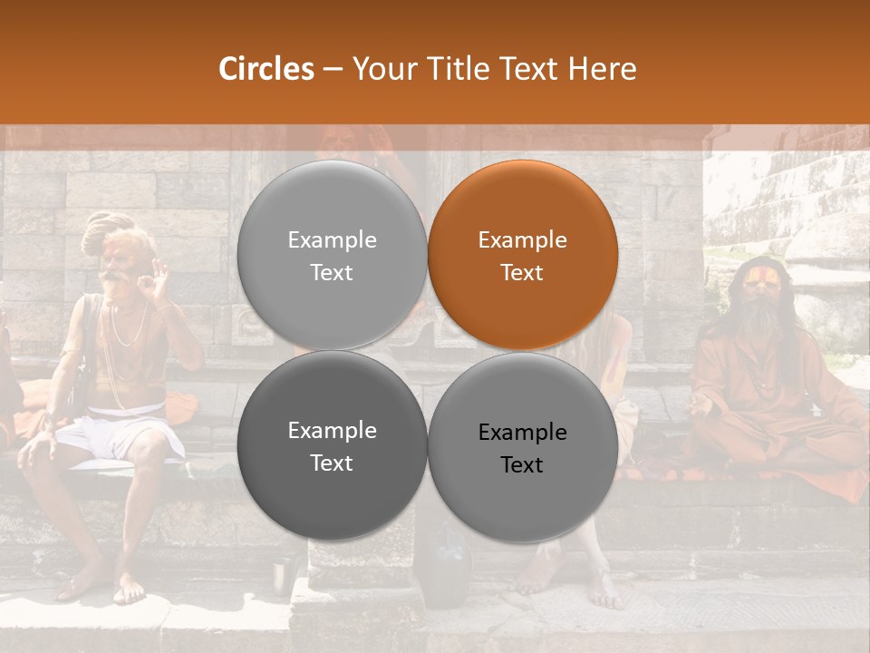 Saffron Dreadlocks Shaivism PowerPoint Template