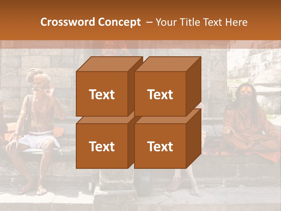 Saffron Dreadlocks Shaivism PowerPoint Template