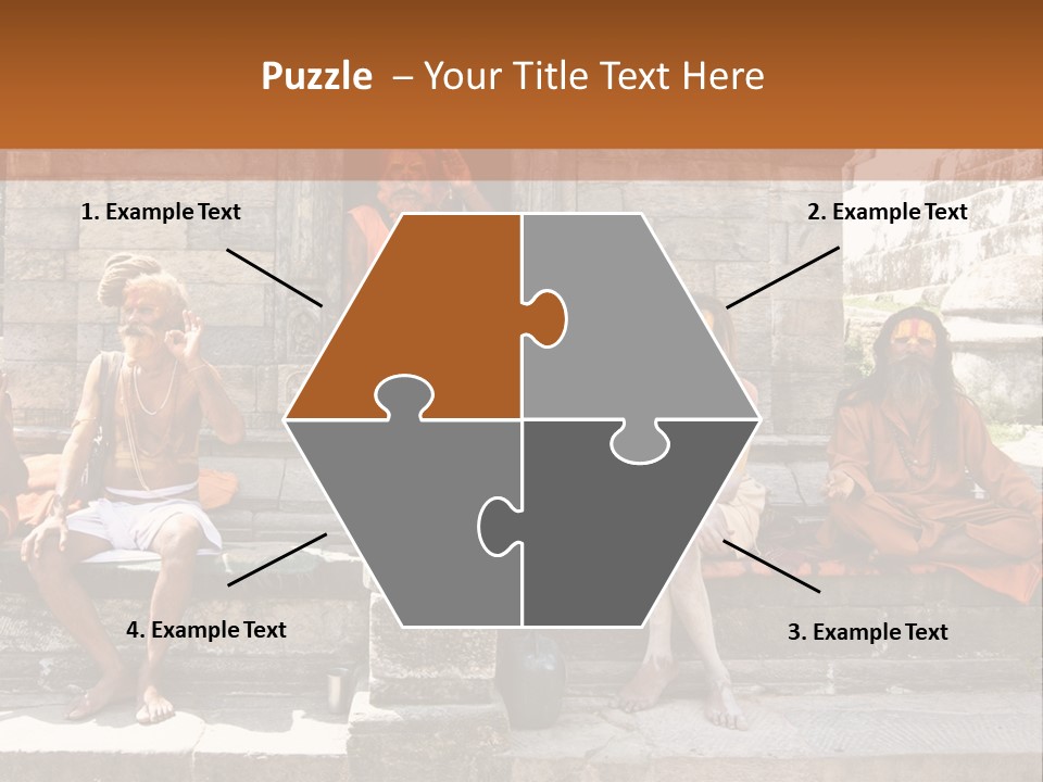 Saffron Dreadlocks Shaivism PowerPoint Template