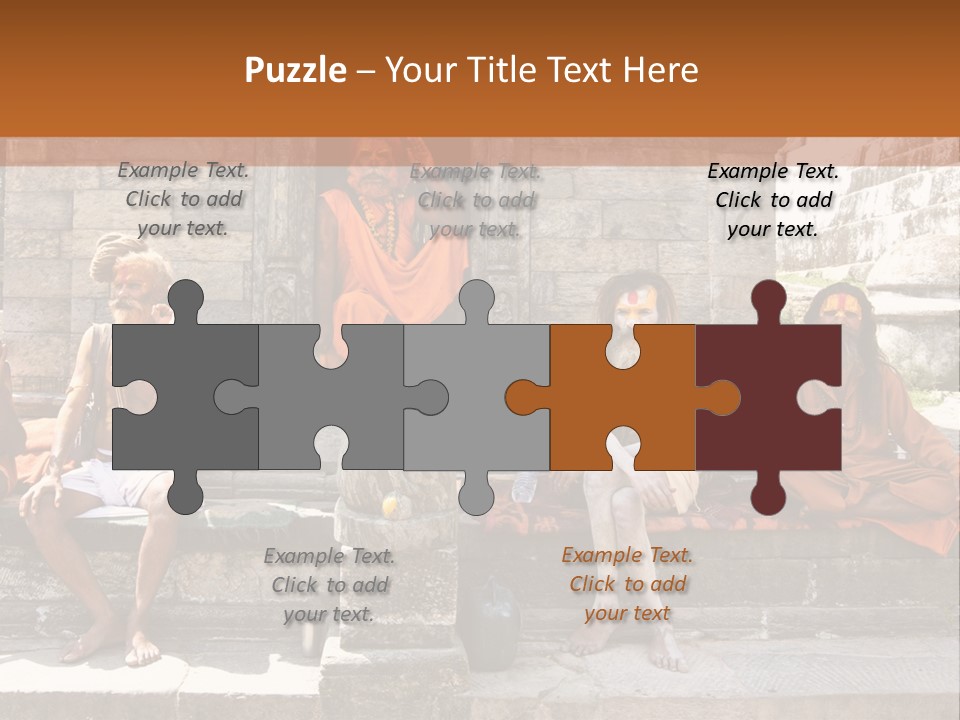 Saffron Dreadlocks Shaivism PowerPoint Template