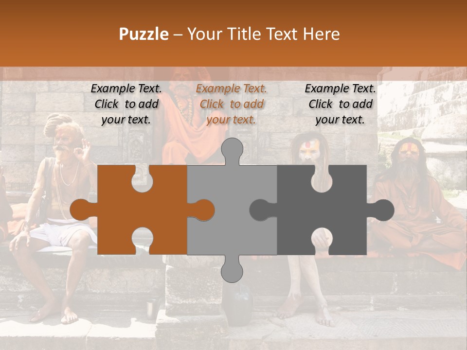 Saffron Dreadlocks Shaivism PowerPoint Template