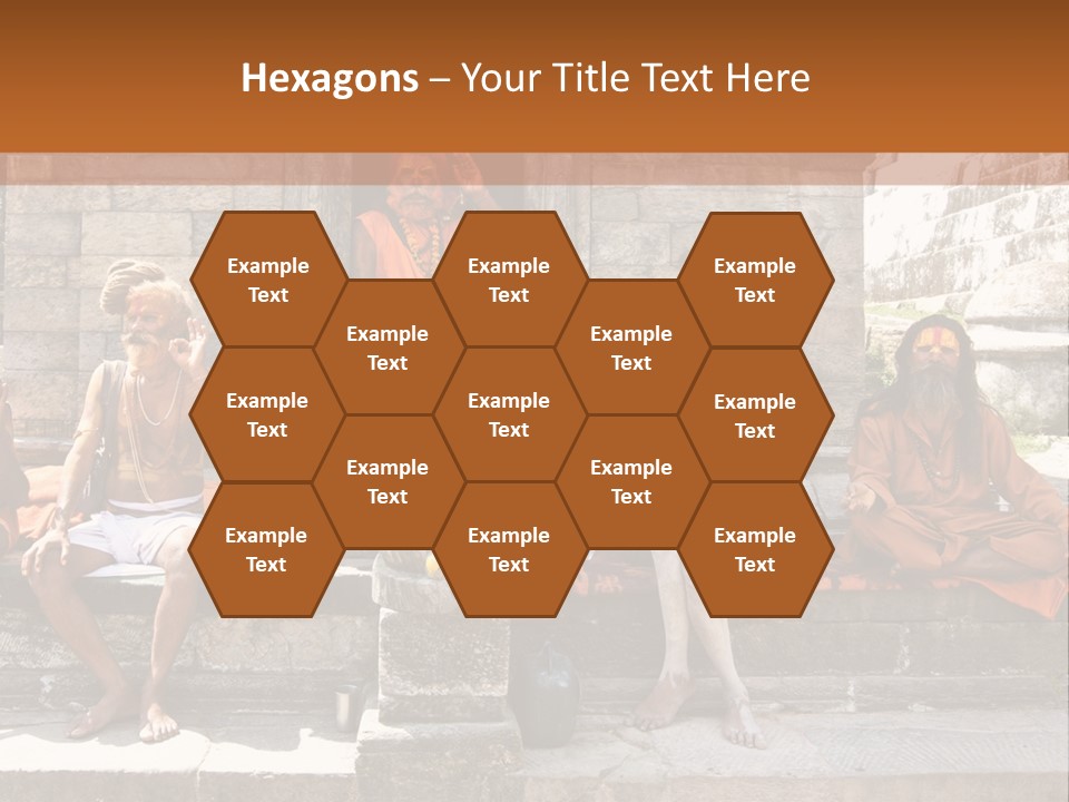 Saffron Dreadlocks Shaivism PowerPoint Template