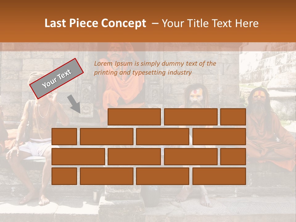 Saffron Dreadlocks Shaivism PowerPoint Template