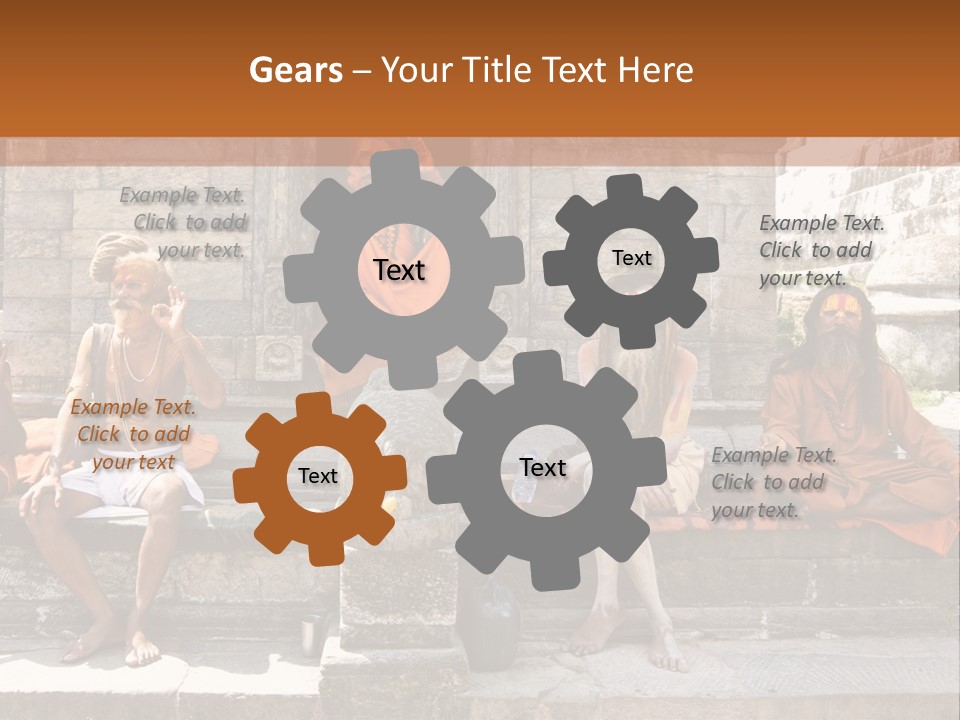 Saffron Dreadlocks Shaivism PowerPoint Template