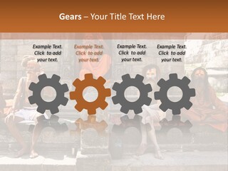 Saffron Dreadlocks Shaivism PowerPoint Template