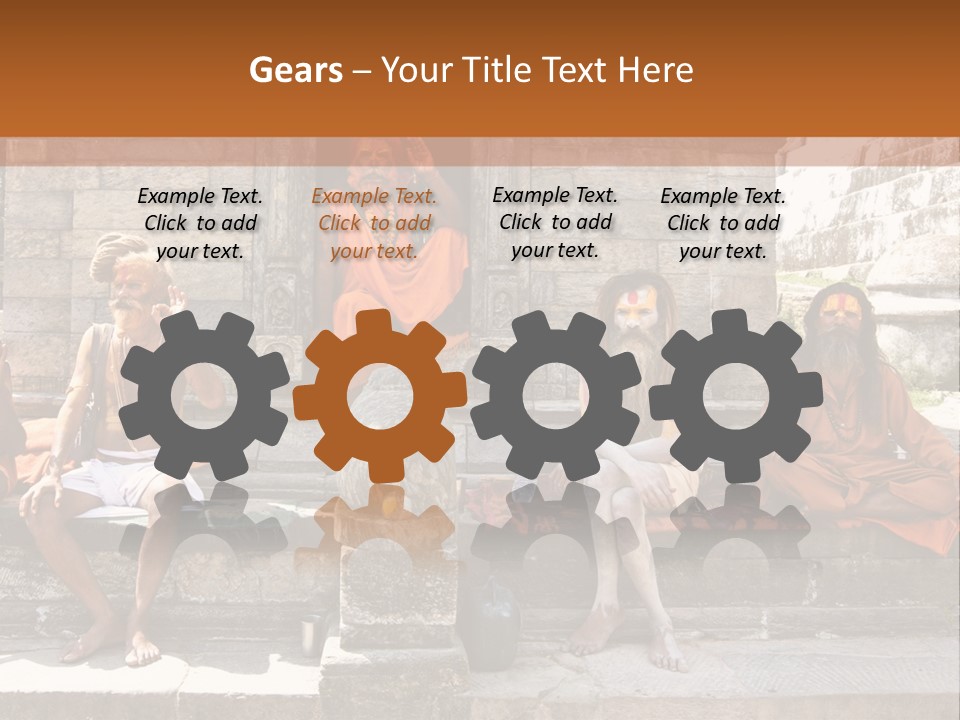 Saffron Dreadlocks Shaivism PowerPoint Template