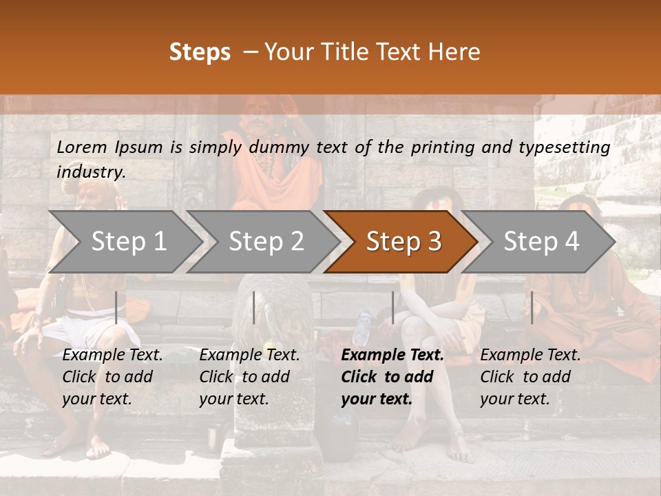 Saffron Dreadlocks Shaivism PowerPoint Template