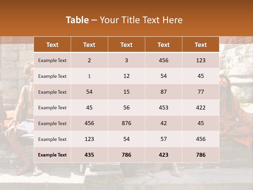 Saffron Dreadlocks Shaivism PowerPoint Template