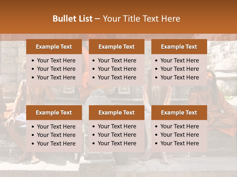 Saffron Dreadlocks Shaivism PowerPoint Template