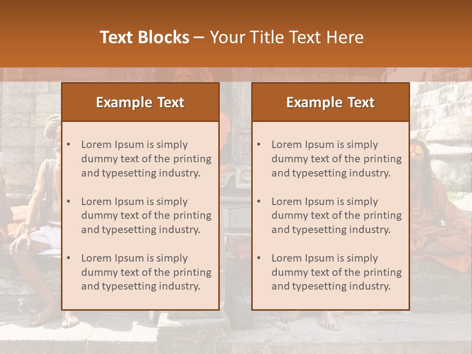 Saffron Dreadlocks Shaivism PowerPoint Template