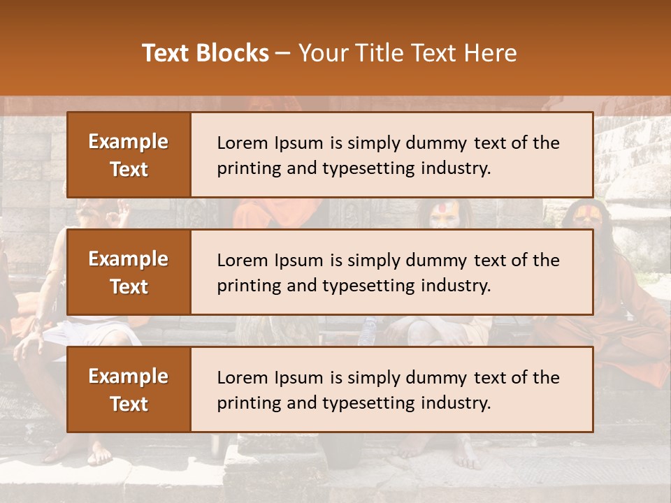 Saffron Dreadlocks Shaivism PowerPoint Template