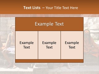 Saffron Dreadlocks Shaivism PowerPoint Template