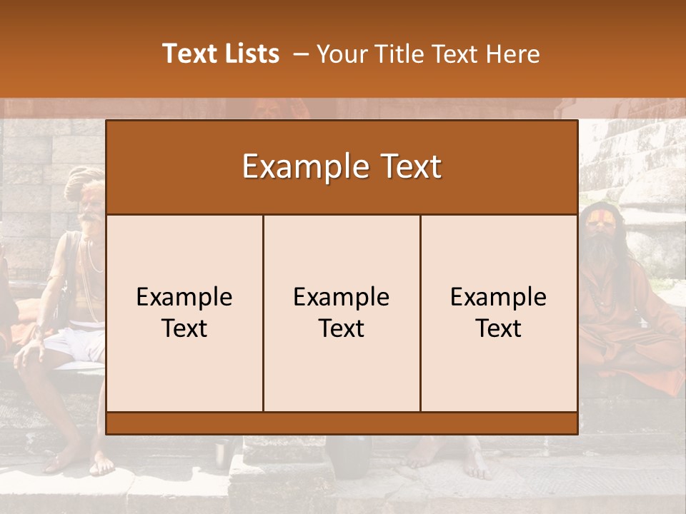 Saffron Dreadlocks Shaivism PowerPoint Template