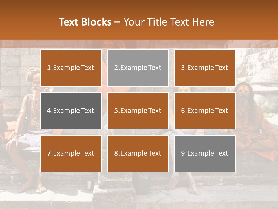 Saffron Dreadlocks Shaivism PowerPoint Template