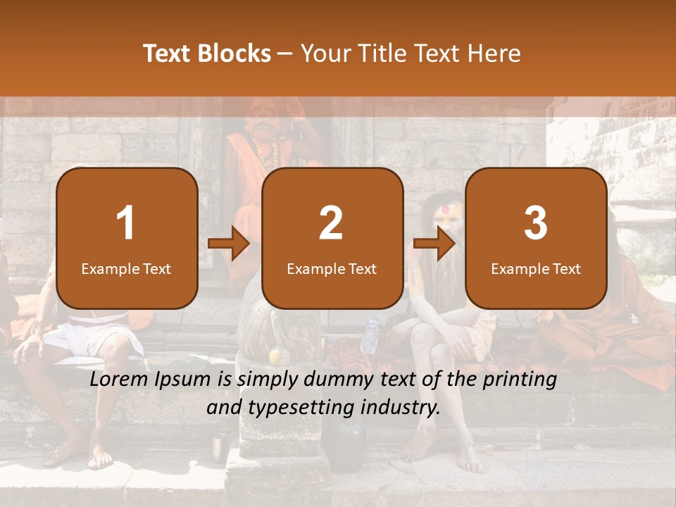 Saffron Dreadlocks Shaivism PowerPoint Template